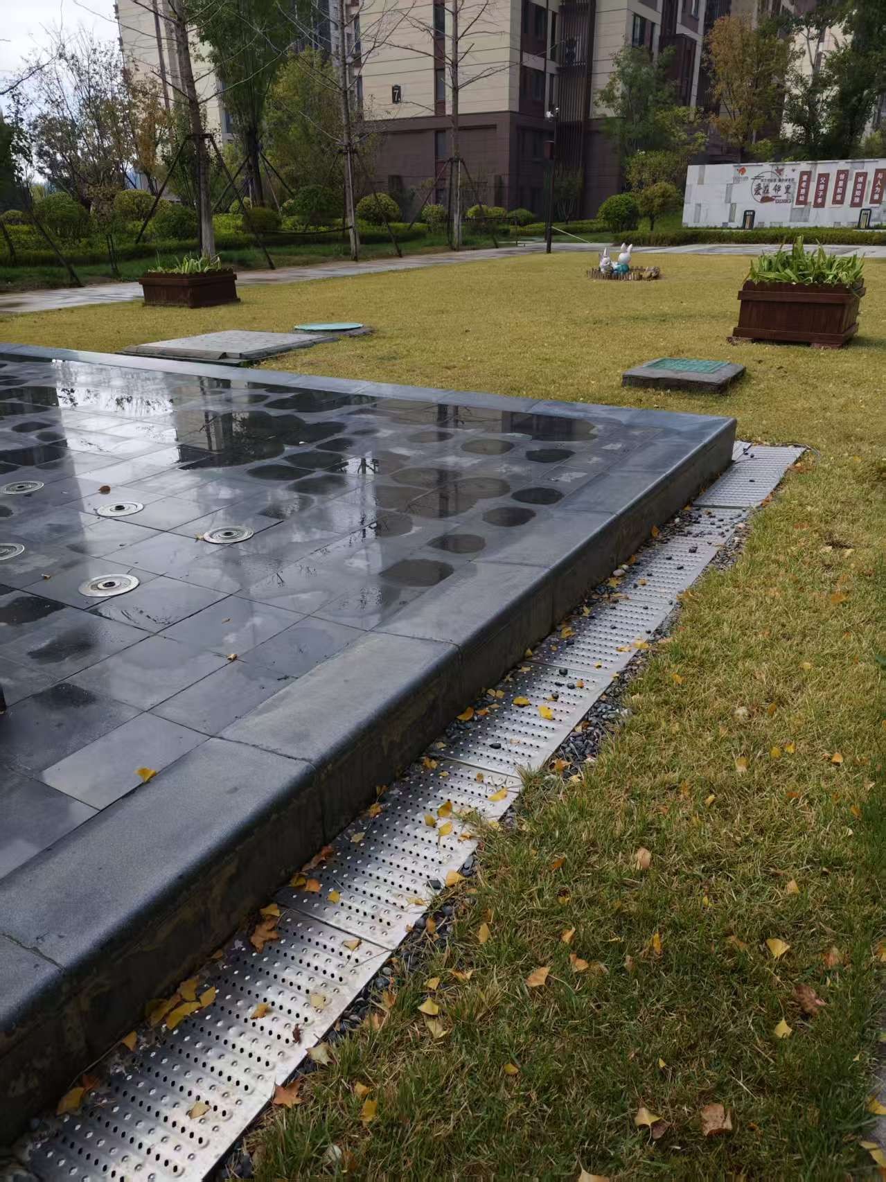 Stainless steel drainage ditch cover plate