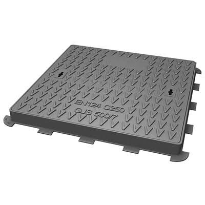 C250-Ductile iron square manhole cover
